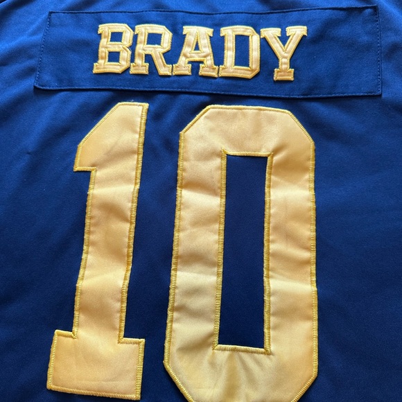 🐐 Brady Nike Michigan Jersey rare Jordan/Big10 crest men’s M stitched. - Picture 3 of 11
